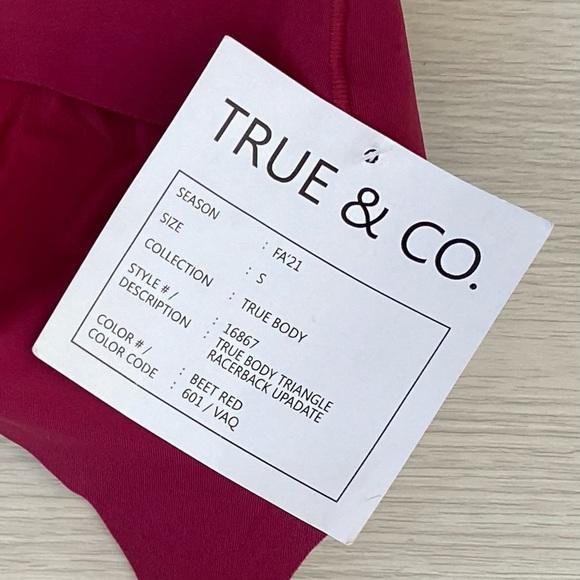True & co True body triangle racerback update bralette S - Picture 4 of 6